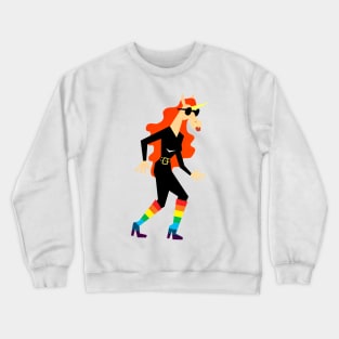 Rainbow Boots Unicorn Crewneck Sweatshirt